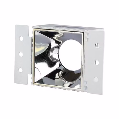 Portafaretto LED da Incasso Quadrato GU10 Colore Bianco e Cromato