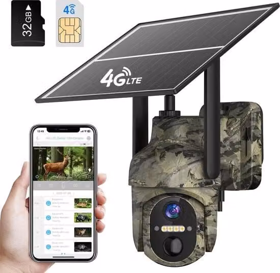 Telecamera di sorveglianza esterna Wi-Fi Modello WC-1234 con visione notturna, risoluzione 1080p, angolo di visuale 90° e sensore CMOS 1/2,7", L/P/H: 6 x 4 x 2 cm
