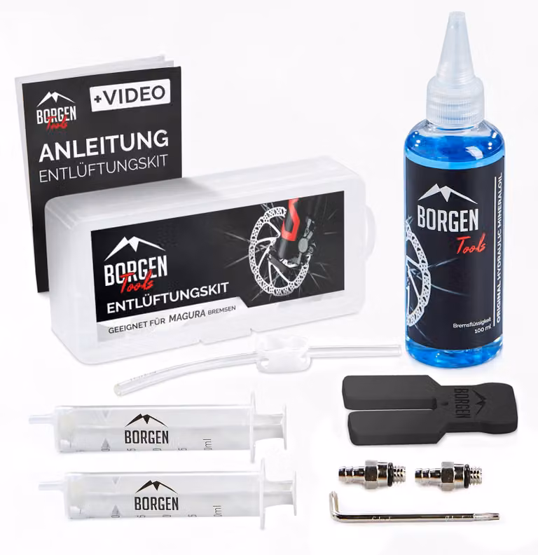 Solidchoice - Kit di spurgo per freni idraulici per biciclette, completo di istruzioni