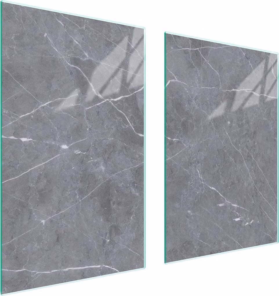 Pannello Di Protezione In Vetro Per Cucina 65X52 Marmo