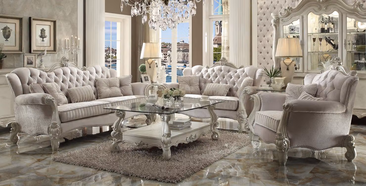 Chesterfield Sofagarnitur 3+2 Sitzer Set Design Sofa Polster Couchen Couch Luxus