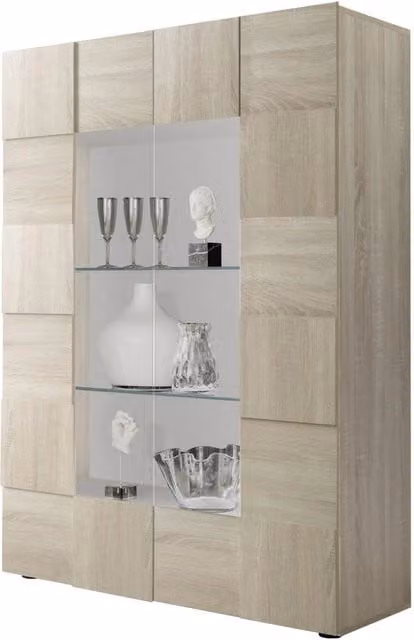 Credenza/Vetrina LONDON rovere