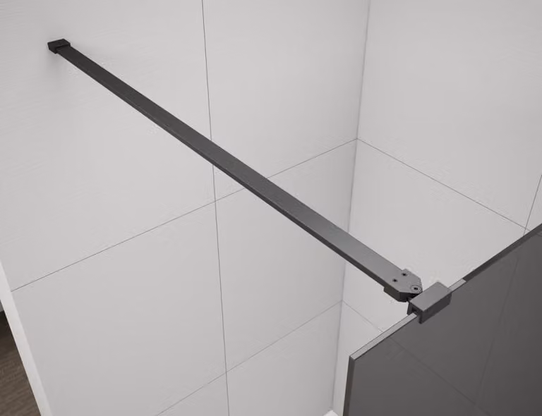 Polysan ESCA Supporto angolare per box doccia 1200 mm, nero opaco