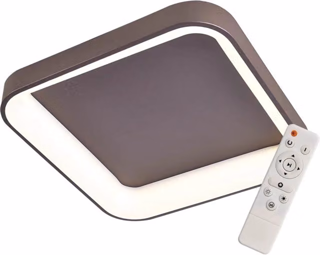 LÚZETE - POWELL 96W LAMPADA DA SOFFITTO A LED DIMMERABILE MARRONE
