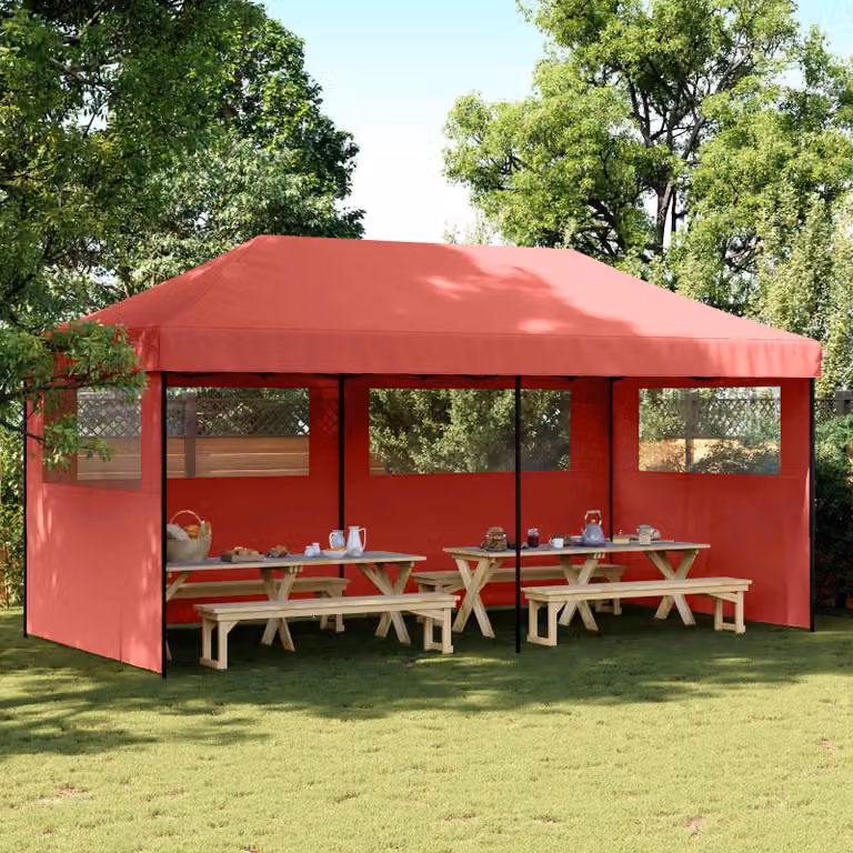 Maison Exclusive - Tenda per feste, dimensioni 292 x 580 x 315 cm, colore bordeaux, tessuto Oxford