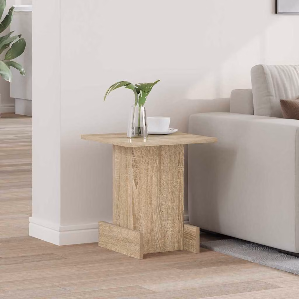 vidaXL Tavolino moderno in legno Rovere Sonoma, L/P/H: 35,5 x 35 x 40 cm
