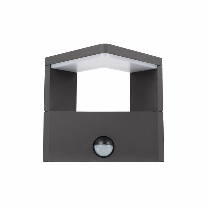 HEITRONIC Applique a LED con rilevatore di movimento BONITA Applique da esterno sensore nero