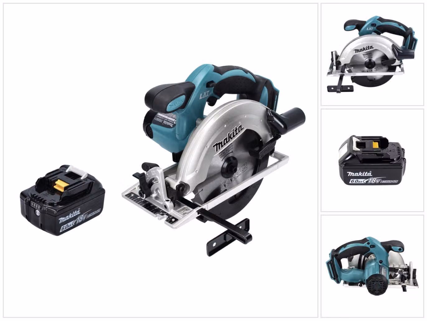Sega circolare a batteria Makita DSS 611 G1 18 V 165 mm + 1x batteria 6,0 Ah - senza caricabatterie