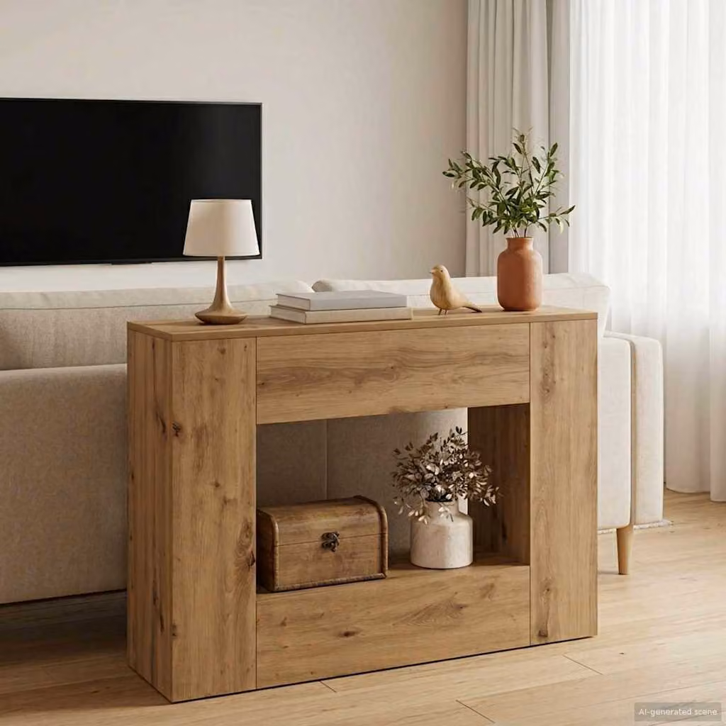 Mobile porta scarpe vidaXL in legno e MDF marrone L: 101 cm, P: 29 cm, H: 74 cm