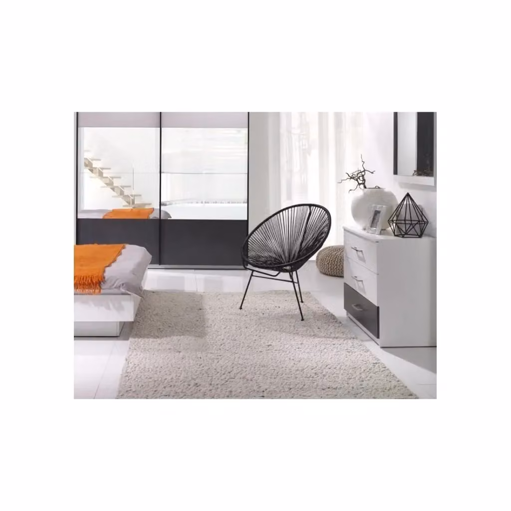 Comò moderno Meublorama RENATO in MDF colore bianco per camera da letto – 2