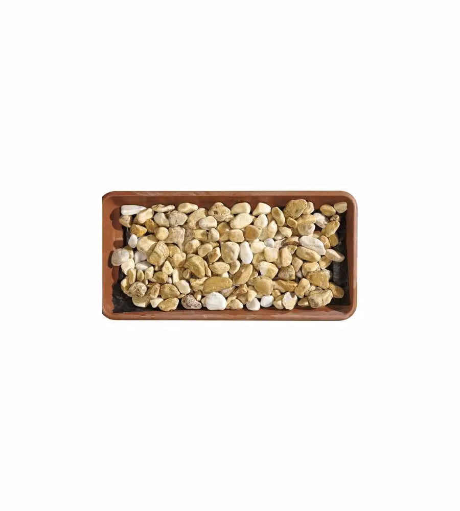 Ciottolo Giallo Siena - Decorazione Giardino - 25 Kg
