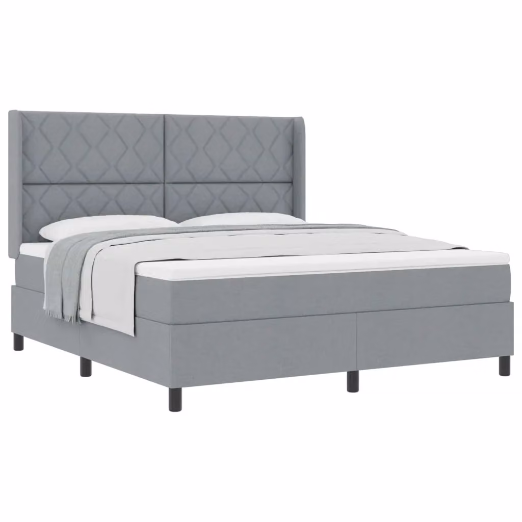 Letto ibrido con struttura imbottita e materasso vidaXL Grigio L: 180 cm, P: 200 cm, H: 28 cm – 2