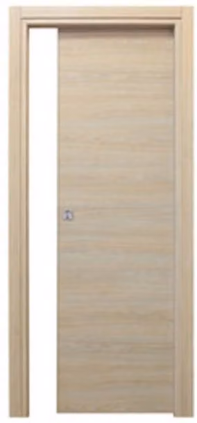Porta scorrevole Microtec Effebiquattro in MDF decor rovere sbiancato beige L: 80 cm, H: 210 cm