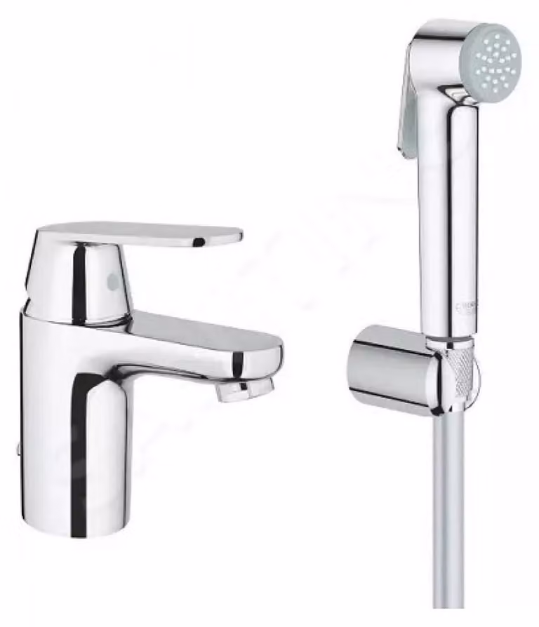 Grohe Eurosmart Cosmopolitan - Miscelatore a leva per lavabo Hygienica, cromo 23125000