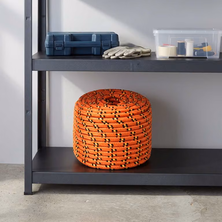 Corda multiuso vidaXL in plastica arancione, lunghezza 100 m, diametro 14 mm