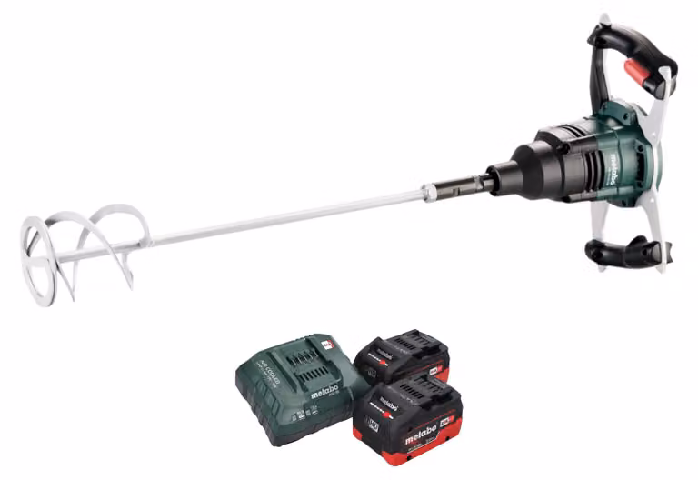 Metabo RW 18 LTX 120 Agitatore a batteria 18 V 40 l capacità di miscelazione 2x batteria LiHD 8,0 Ah + caricatore