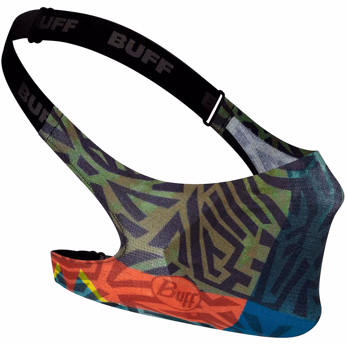 Mascherina BUFF con filtro per bocca e naso, per bambini, verde pietra