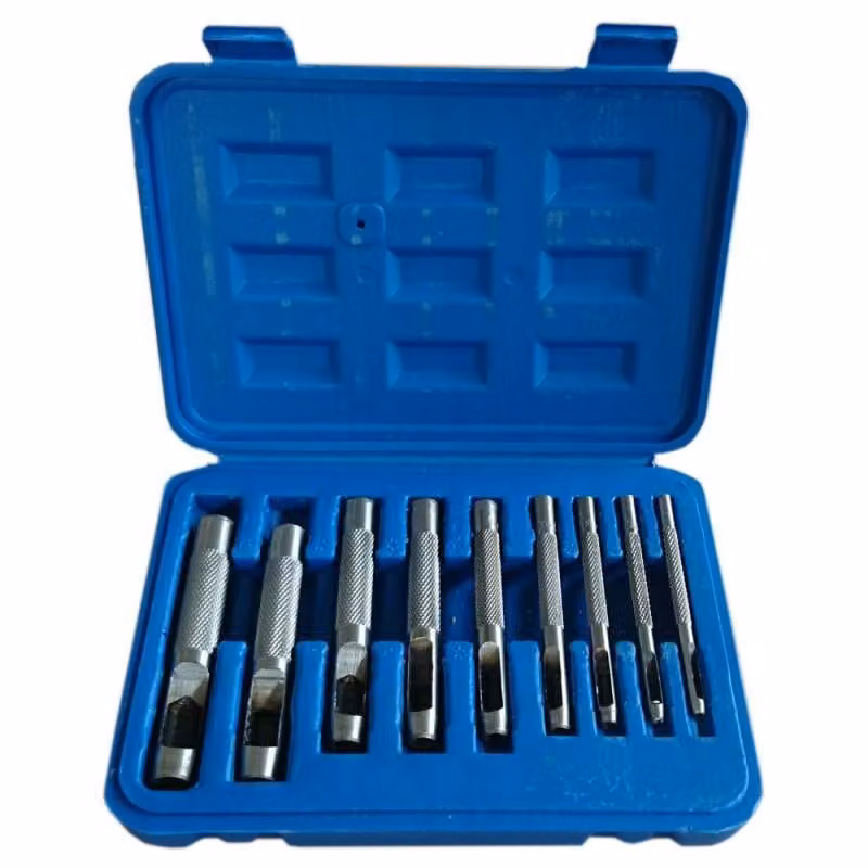 Set di punzoni per materiali morbidi, 9 pezzi