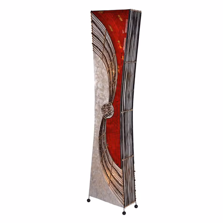 Woru Lampada da terra ALISA, Rosso, Soggiorno / Sala da pranzo, Design, Lampada da terra