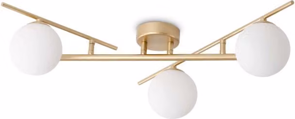 Lampada Da Soffitto Atlas Pl3 Oro Ideal-Lux