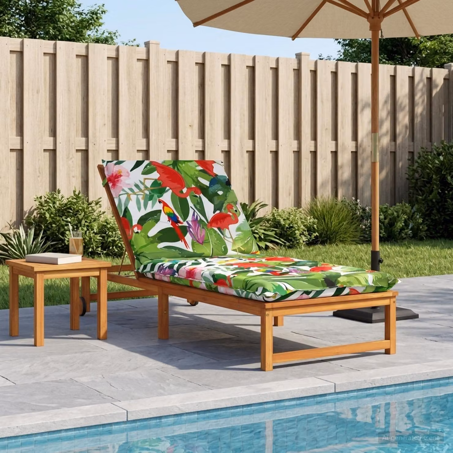 vidaXL Cuscino per Lettino GEMERT 100% Poliestere Multicolore