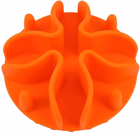 Inserto antiscivolo in silicone per cuccia per cani, grande, arancione