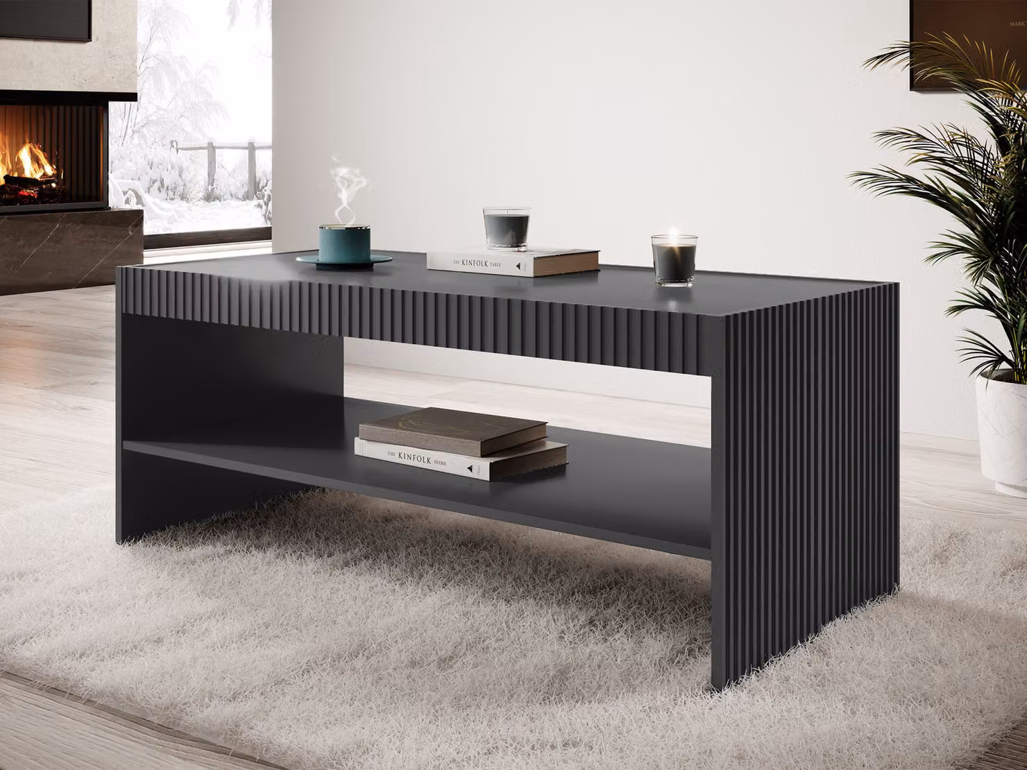 Tavolino da soggiorno di design HAER - antracite