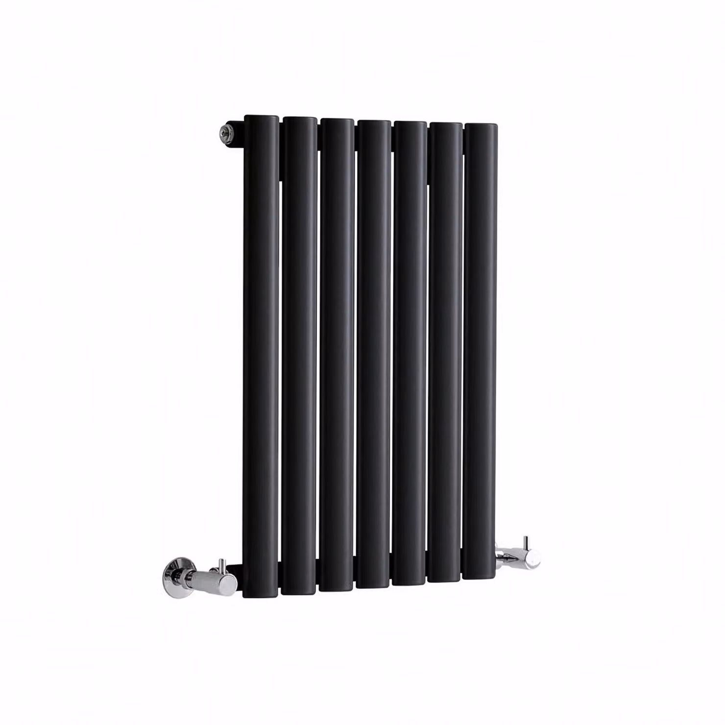 Radiatore di Design Orizzontale (Pannello Singolo) - 595mm x 413mm - Nero - Sterling Quinn by Hudson Reed