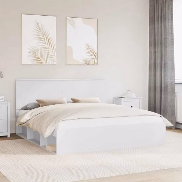 Struttura del letto Bianco 180 x 200 cm Pino massello 3409318