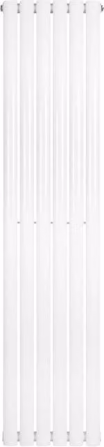 Radiatore Verticale Design Ovale Colonna Singola Monstershop Bianco H: 160 cm, L: 36 cm