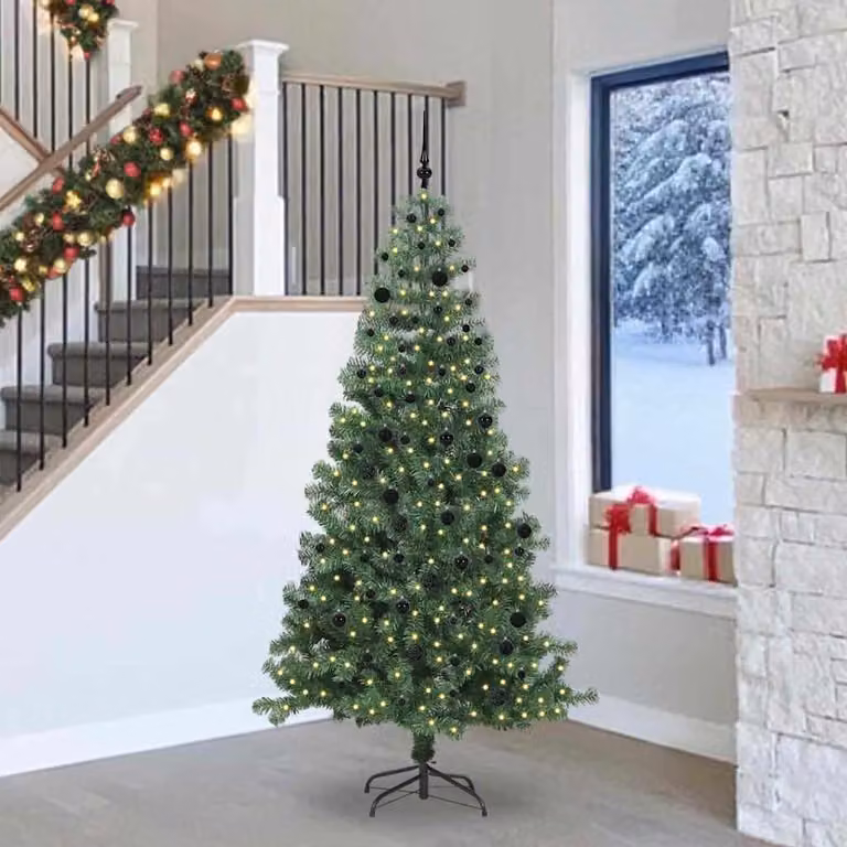 Maison Exclusive - Albero di Natale verde, 240 cm, in PVC