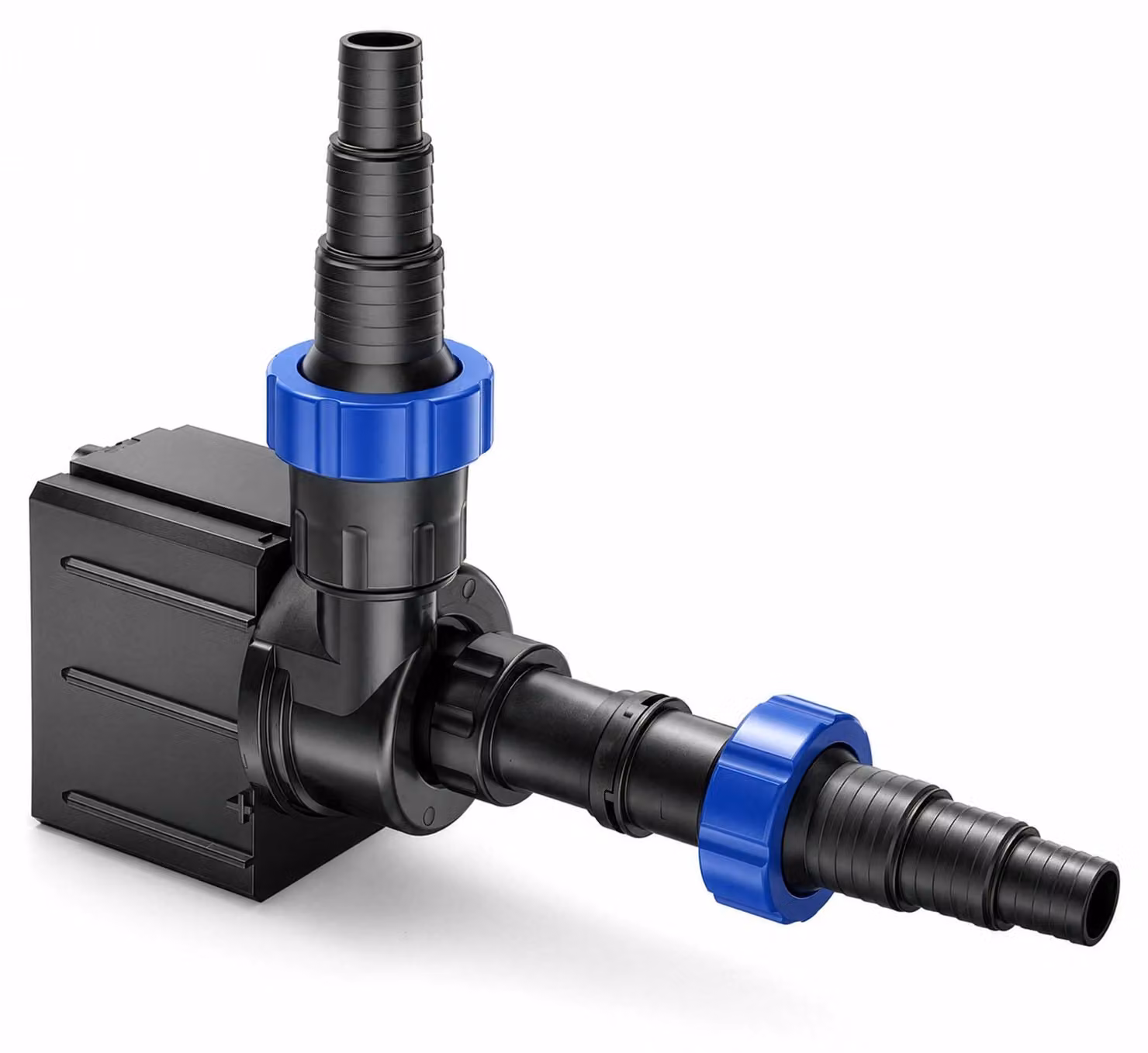 Pompa per laghetto, portata 16000 litri/ora, potenza 140 W, altezza di sollevamento 7,5 metri, attacchi per tubo da 25-38 mm