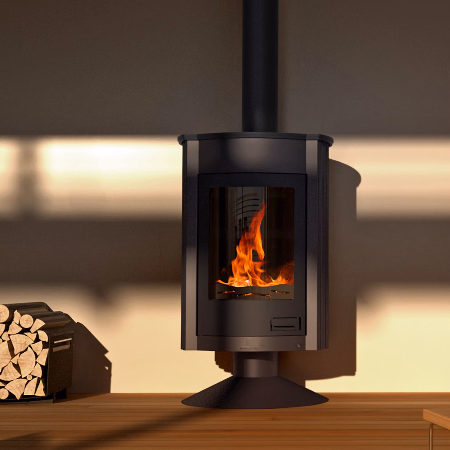 Termocamino HS FLAMINGO MASTERFLAMME Medie II - nero