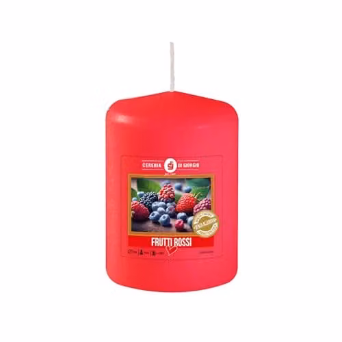 CERERIA DI GIORGIO Candela profumata Frutti Rossi 7 cm Rosso 52h
