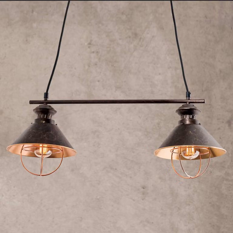 ORION Lampada a sospensione Shanta, dimmerabile, Nero, Soggiorno / Sala da pranzo, Metallo, Vintage, Lampada a sospensione