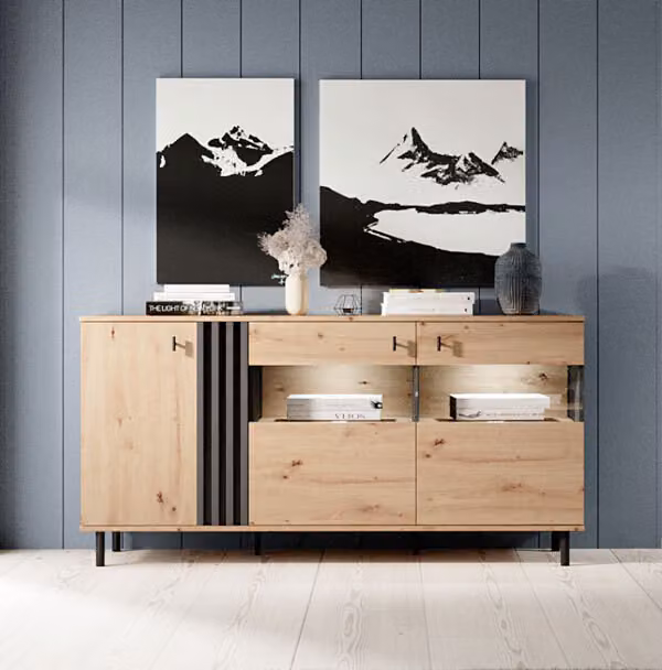 Credenza Credenza a 3 ante 165cm Sand Grange oak 80144156