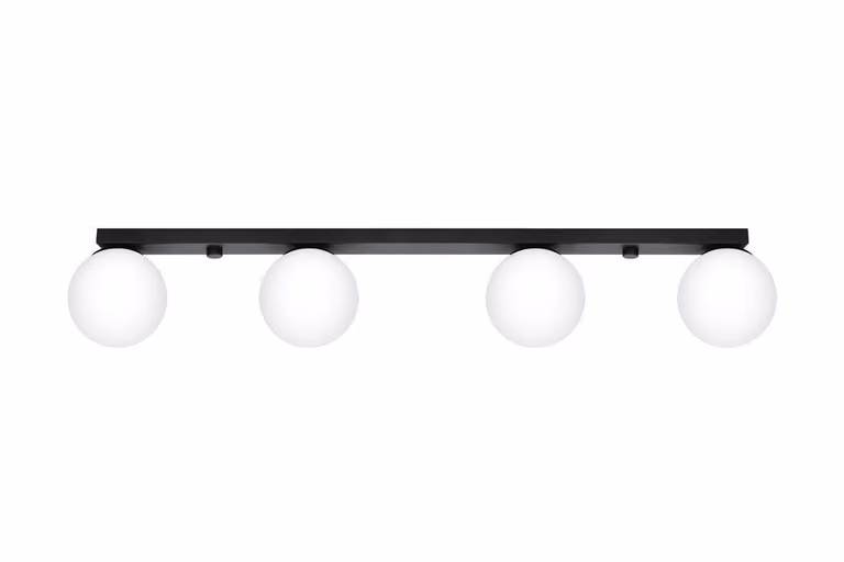 Lampada da soffitto YOLI 4 nero 4xG9 8W acciaio/vetro 14.5x12x88cm Sollux Lighting