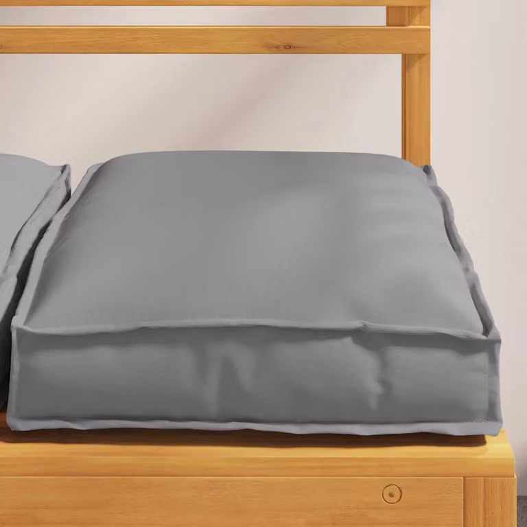 Set di 4 cuscini quadrati vidaXL in tessuto Oxford grigio, idrorepellenti, L 40 cm x P 40 cm x H 8 cm