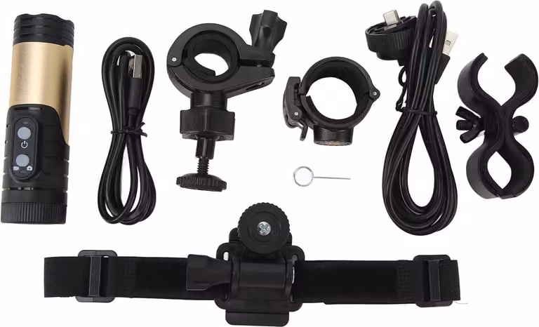 Mini telecamera DV sportiva, 12 MP, WiFi, IP66, impermeabile, 1600 mAh, tipo C, 120 grandangolo, casco da esterno per moto, bicicletta, oro