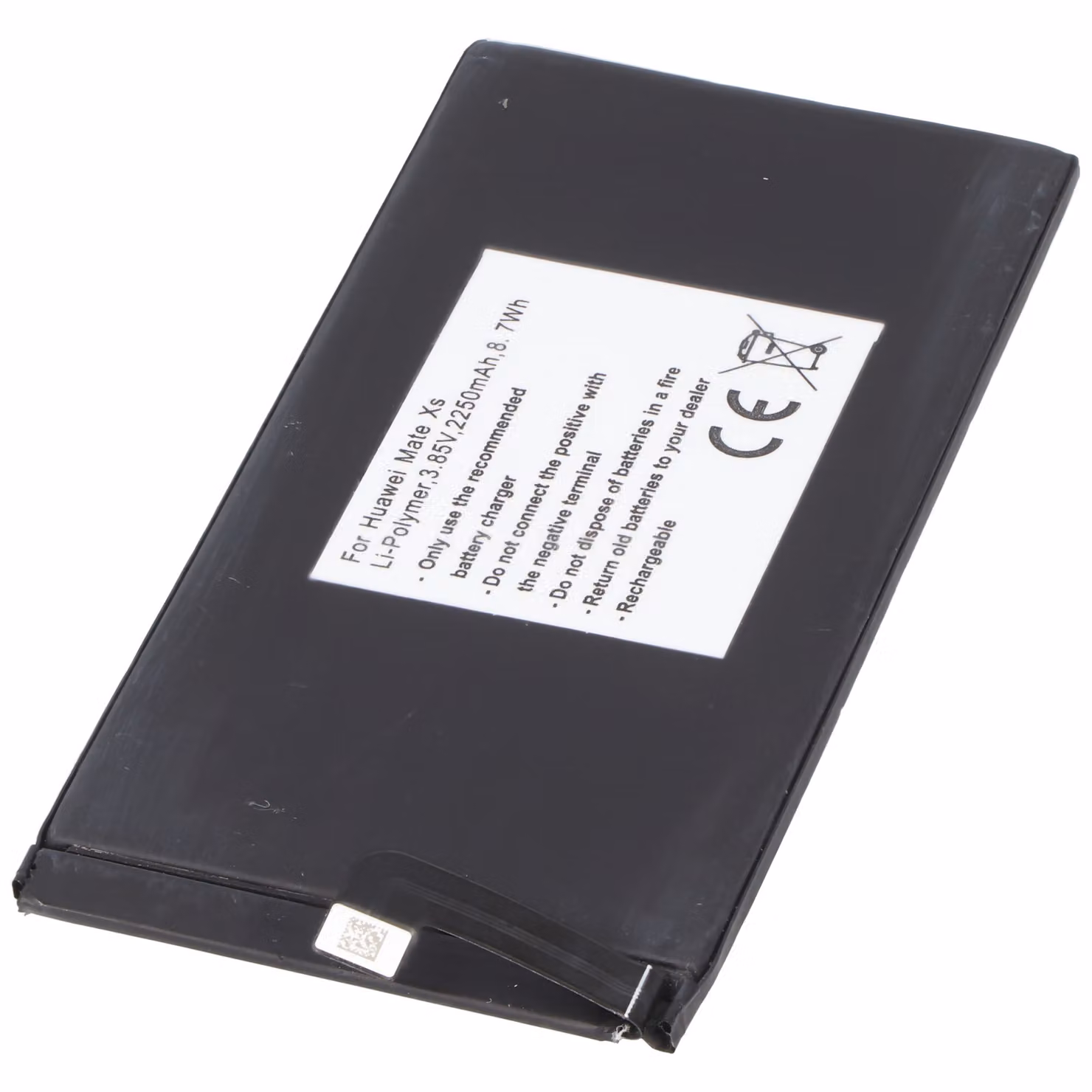 Batteria adatta per Huawei Mate Xs, Li-Polymer, 3.85V, 2250mAh, 8.7Wh, integrata, senza attrezzi