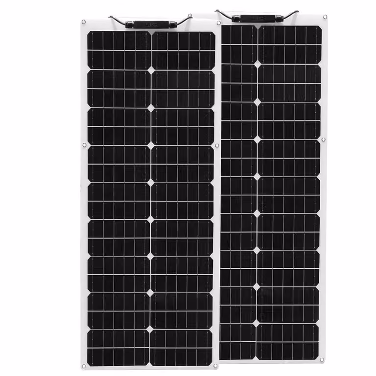 Kit di pannelli solari flessibili, potenza massima di 100W, tensione a circuito aperto di 21,8V, pannello in PET da 100W