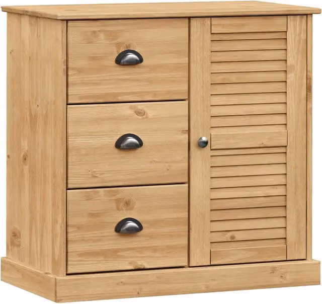 Credenza | Madia | Buffet da pranzo | Armadio da pranzo con Cassetti VIGO 78x40x75cm Legno Massello Pino