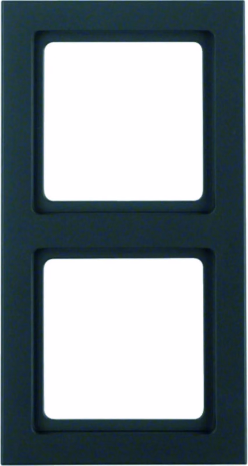 Cornice Berker, doppia, Q.3, antracite, velluto, 1 pz.