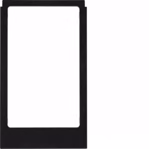Berker 13202245 Cornice di design angolare, versione grande, accessori, nero lucido