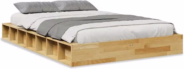 Letto matrimoniale | Letto per adulti | Struttura Letto Senza Materasso 120x200 cm in Legno di Rovere