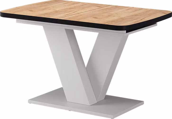 Tavolo da pranzo allungabile Vicco Fenaro Rovere dorato/Bianco 120-160 x 80 cm Allungabile, Model 57998