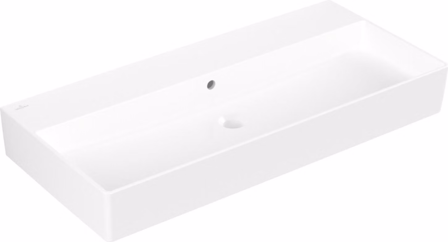 V&B lavabo Memento 2.0 100x47cm, chiuso, con troppopieno, st. wh. C-plus