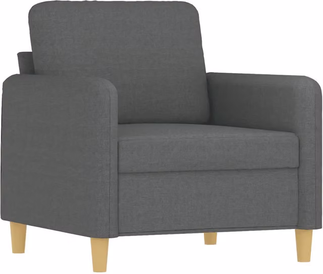 Poltrona Relax Recliner Grigia con Braccioli e Struttura in Metallo per Soggiorno – 1