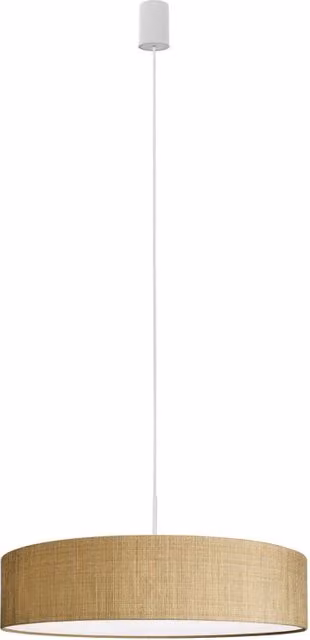 Lampadario a sospensione Nowodvorski Lighting TURDA oro e bianco in metallo e tessuto, Ø 65 cm, 3xE27