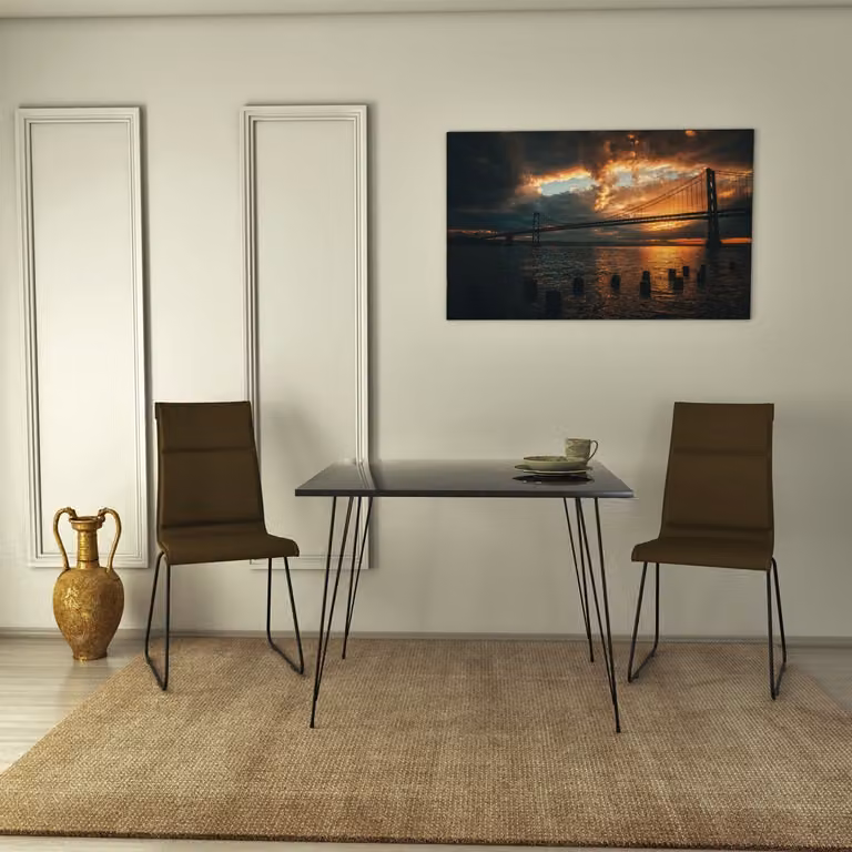 Skye Decor, Sandalf Square - Royal, tavoli, nero, 90 x 75 x 90 cm
